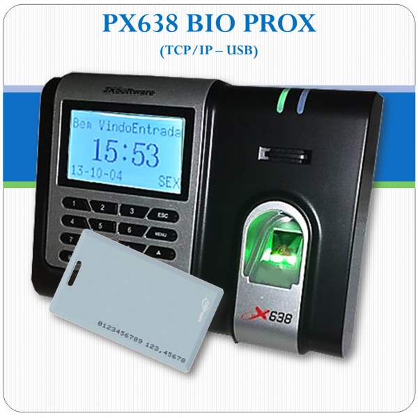 Relógio Ponto Biométrico - PX638 BIOPROX TCP/IP 