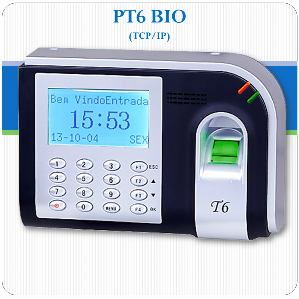 Relógio Ponto Biométrico - PT6 BIO TCP/IP e Serial