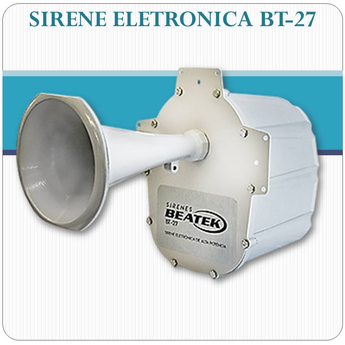 Sirene Eletrônica de Alta Potência BEATEK BT-27
