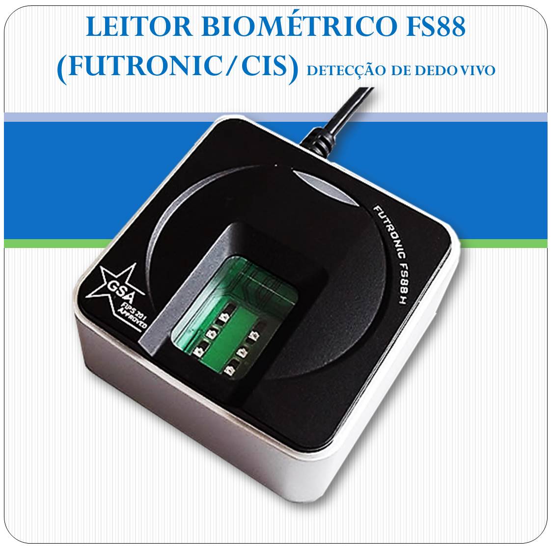 Leitor Biométrico USB - Futronic FS88