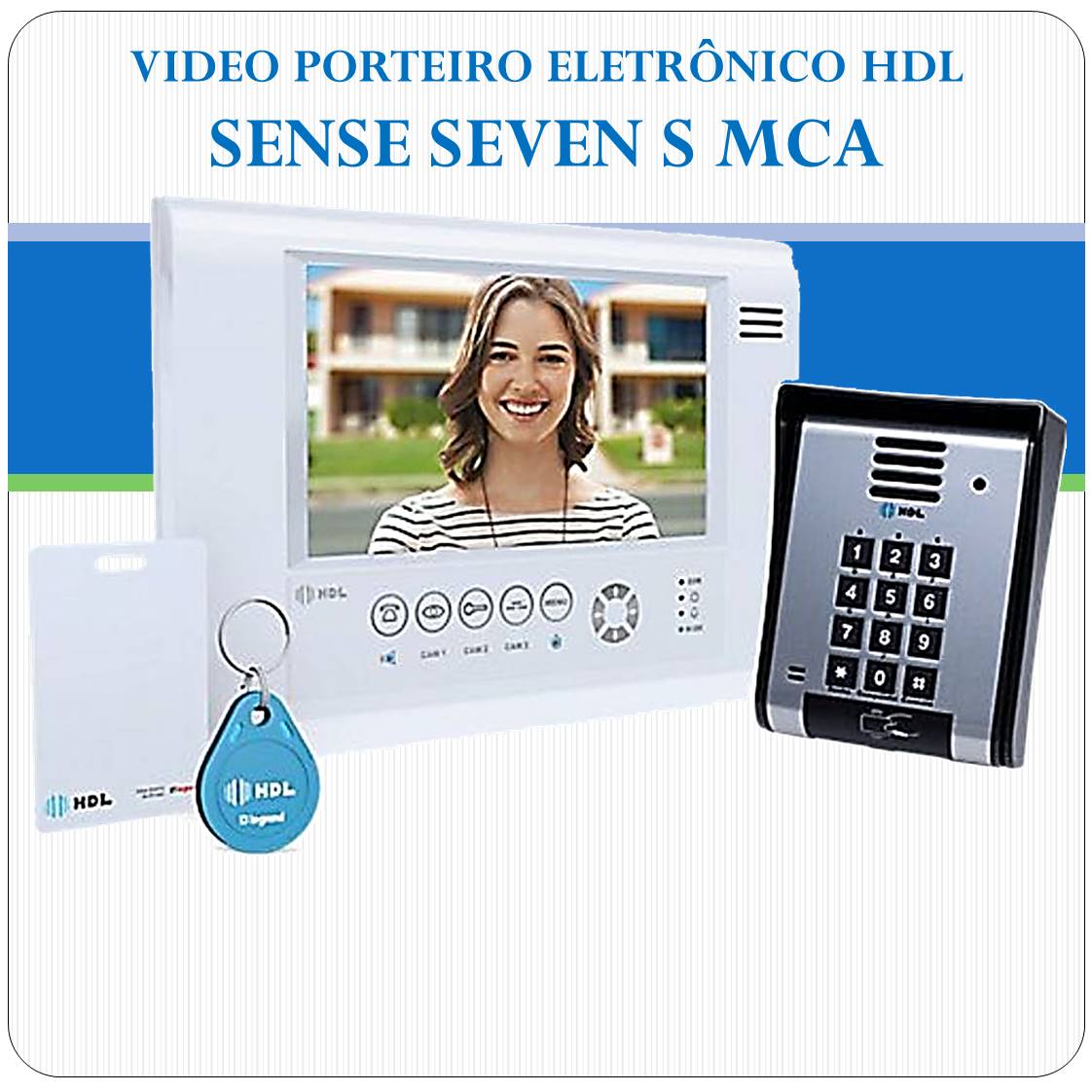 Video Porteiro Eletrônico HDL - Sense Seven S MCA