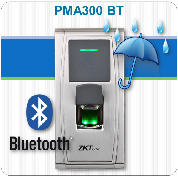 Controle de Acesso Biométrico + RFID MA300 - IP65 + Bluetooth
