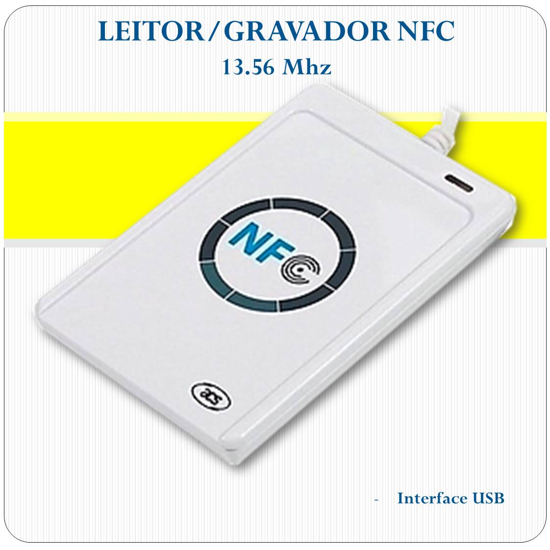 Leitor e Gravador Rfid NFC Acr122u 13.56mhz