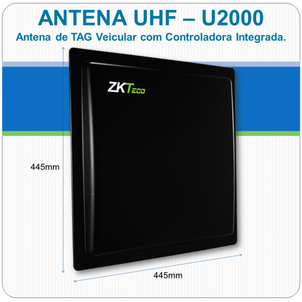 Antena UHF de Tag Veicular com Controladora de Acesso Integrada U2000