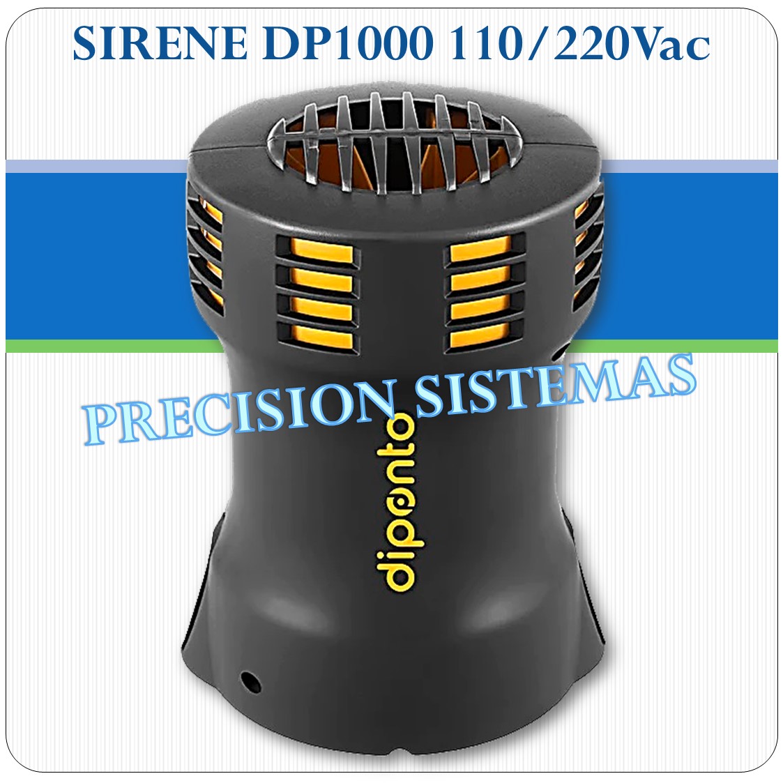 Sirene Eletromecânica DP1000 - 1000 metros - 110/220Vac