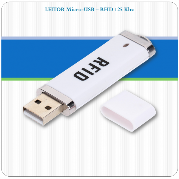 Leitor de RFID USB - 125Khz - Android